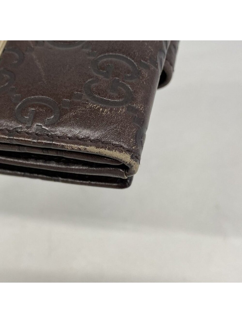 Gucci Wallet Guccissima Leather Brown Champagne Gold - Picture 5 of 8